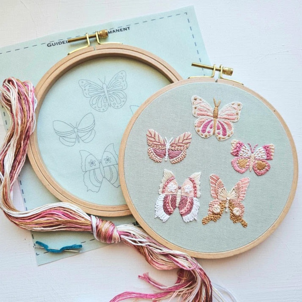 Jessica Long Butterfly Sampler Embroidery Kit - Picture 5 of 5